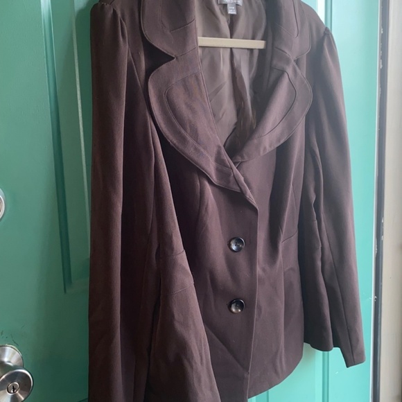 Apt 9 ladies size 20 brown blazer jacket sport coat - Picture 4 of 7